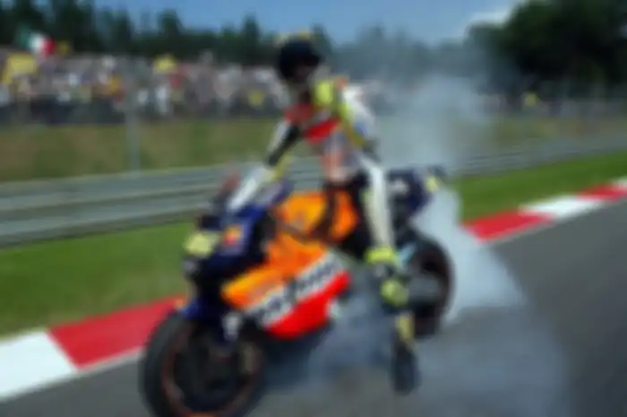 Honda RC211V ketika digunakan Valentino Rossi