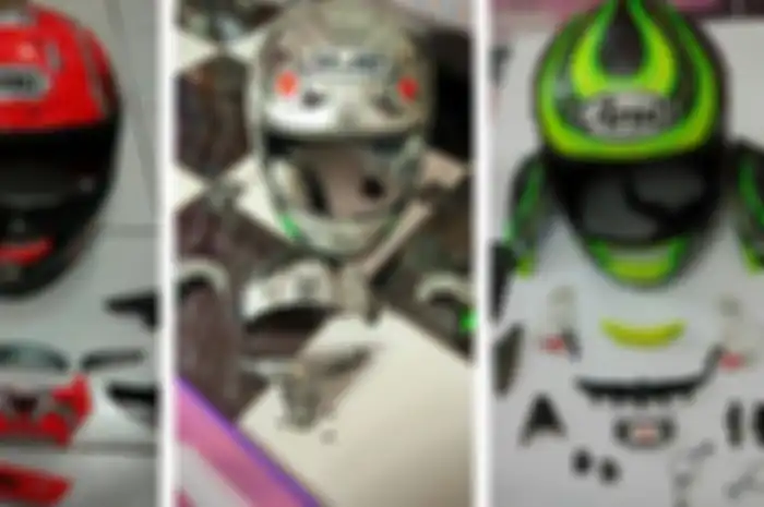 Ventilasi Helm Branded cuma Nempel Pakai Lem.