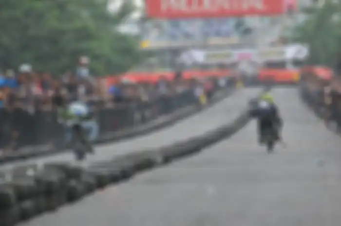 Ilustrasi sirkuit drag bike