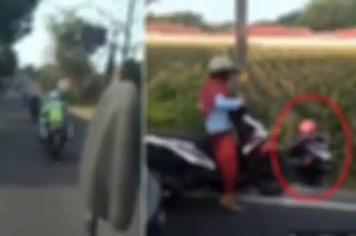 Pemotor perempuan diduga jadi korban iring-iringan moge dan Harley-Davidson di Klaten, Jateng.