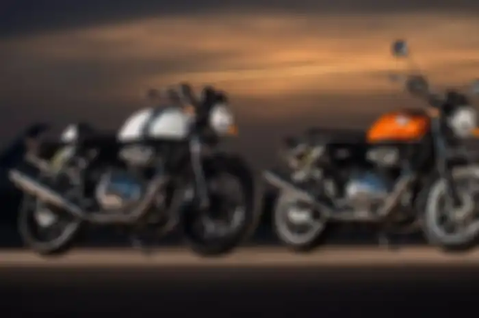 Ilustrasi.  Rumor motor baru Royal Enfield, gaya scrambler plus mesin twin.