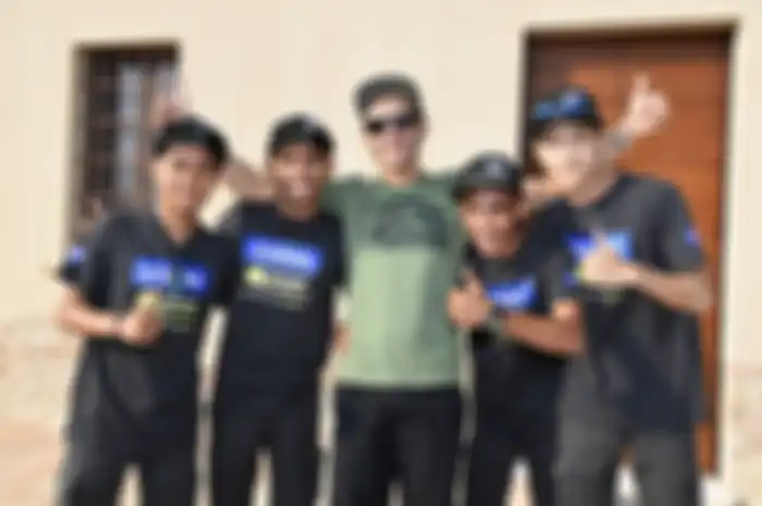 Valentino Rossi bersama murid VR46 Riders Academy