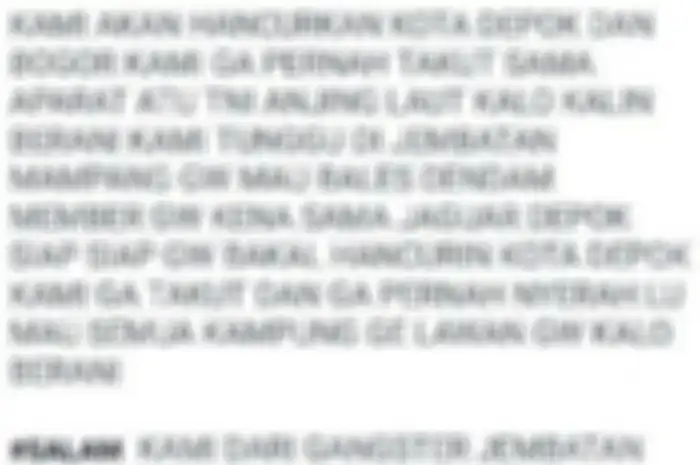 Tapi salah satu komunitas ojeker online di Facebook sudah mengcopynya dan menyebarkannya