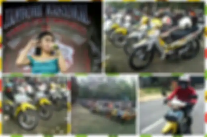 Bikin greget, ada grandprice dua unit Yamaha F1ZR buat peserta yang beruntung. Alhasil dua motor ini boyong ke 
