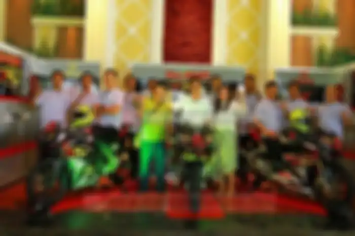 Hari ini (8/3) launching tim balap Honda B'Pro Racing Team di Istana Nelayan, Serpong, Tangerang.
