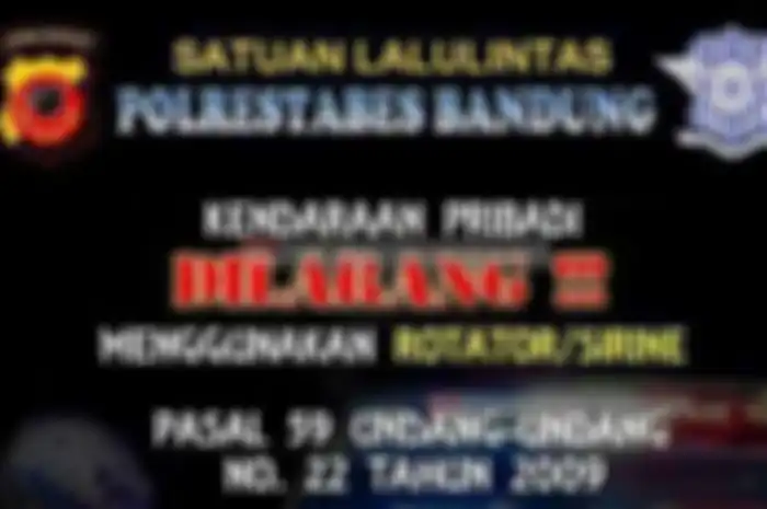 Pasalnya, kerap diperoleh laporan dari pengguna jalan lain jika ada beberapa kendaraan baik itu roda dua maupun roda empat yang menyalahgunakan pemakaian lampu rotator dan sirine tersebut. Jadi awas pakai lampu rotator dan sirine akan ditindak tegas.
