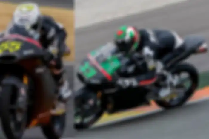 Bukti kalau produk komponen nasional diakui dunia. Faktanya knalpot R9 langsung dipakai tes resmi Moto3 Valencia (12/2). knalpot R9 langsung dipakai tes resmi Moto3 Valencia oleh Junior Team Gresini Moto3 (JTRM)