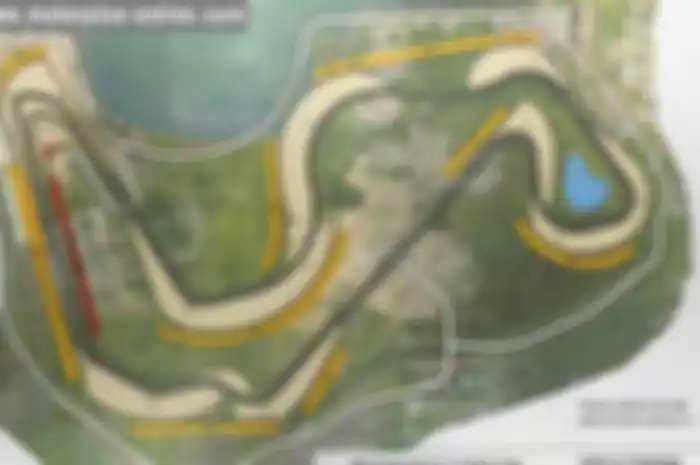Alex tidak dengan tangan kosong datang ke Palembang. Tapi, ia juga membawa layout sirkuit MotoGP Palembang.