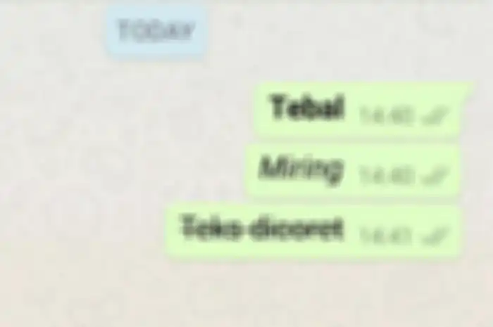 Trik modifikasi huruf untuk WhatsApp