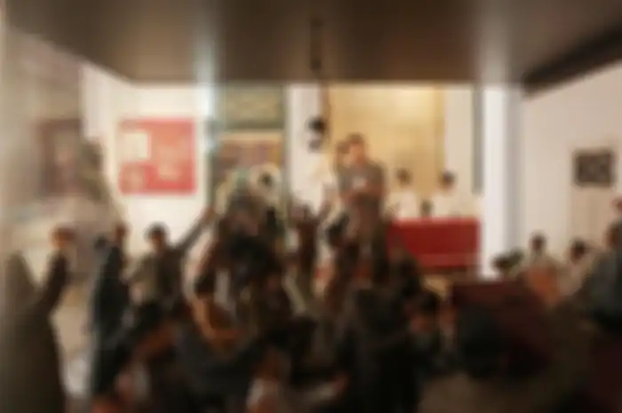 Di balik layar proses pemotretan Sumpah Pemuda Kompas di Museum Sumpah Pemuda, Jakarta Pusat,