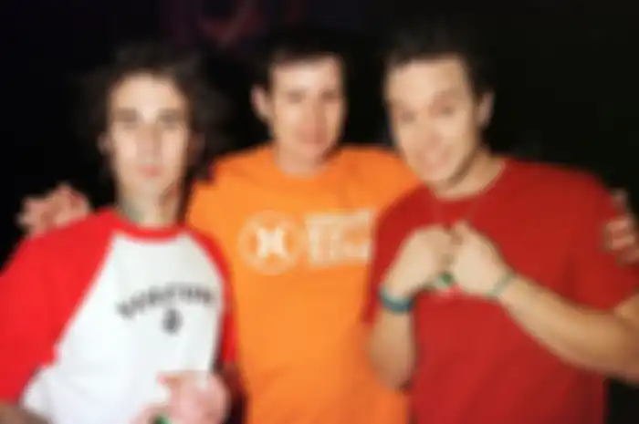Salah satu foto pertama dimana Travis sudah menjadi drummer Blink-182
