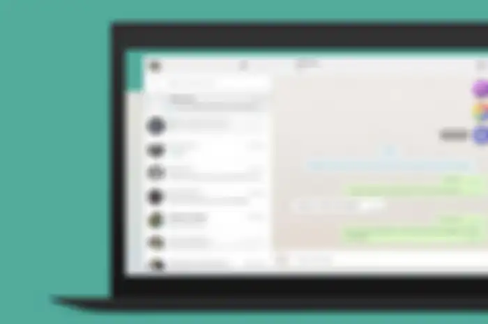 Tampilan WhatsApp di desktop