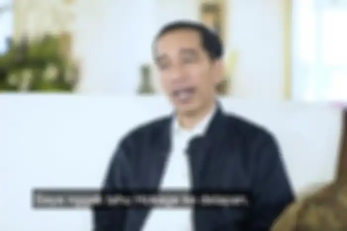 Presiden Jokowi saat menjawab pertanyaan tentang Naruto