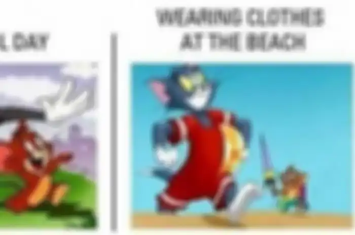 Tiba-tiba pake baju