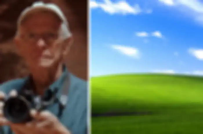 Charles o'rear dan foto Bliss yang jadi wallpaper Windows