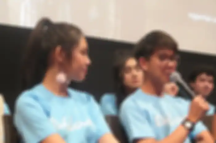 Iqbaal di press conference trailer film Dilan 1990