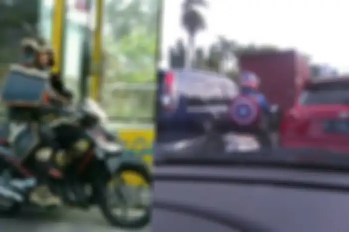 Pengendara motor kocak!