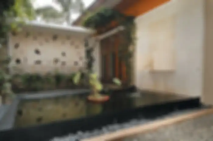 Kesegaran Kolam Di Tengah Rumah