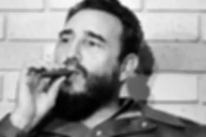 Fidel Castro sangat suka menghisap cerutu.