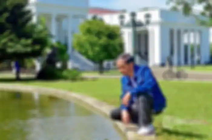 Presiden Jokowi Saat Melepas Stwa di kebun Raya Bogor