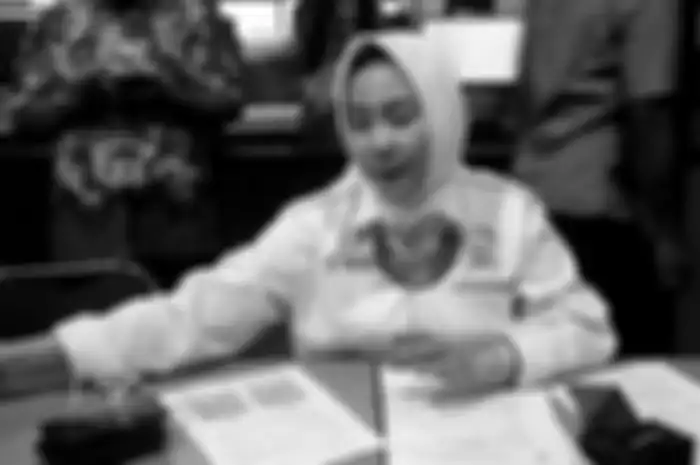 Kepala Badan Meteorologi, Klimatologi, dan Geofisika (BMKG) Dwikorita Karnawati saat jumpa pers di k