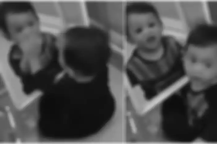 Seorang bayi terekam dan viral di media sosial setelah videoya yang menunjukkan tingkah lucunya berubah memunculkan rasa merinding bagi yang menonton.