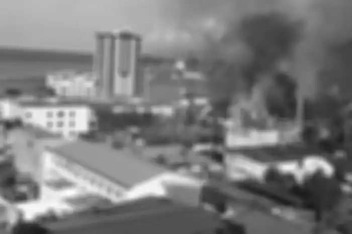 Situasi di Jl. Ahmad Yani, Kota Jayapura, Papua, pada Jumat (23/08/2019) siang.