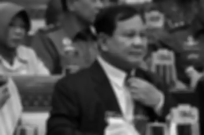 Prabowo Subianto saat hadiri rapat perdana dengan Komis I DPR RI