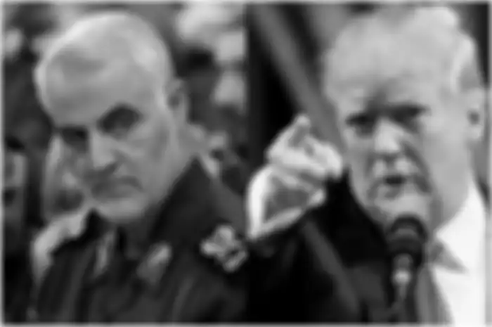 Qasem Soleimani dan Donald Trump.