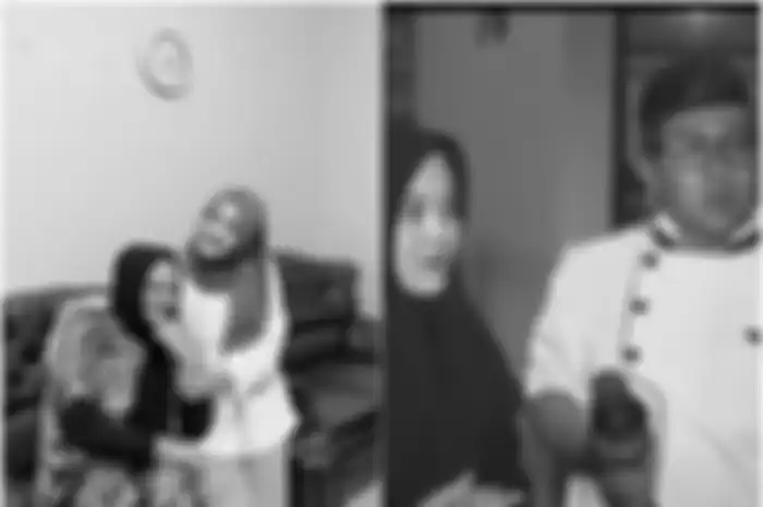 Kolase foto Putri Delina, Lina, dan Teddy.