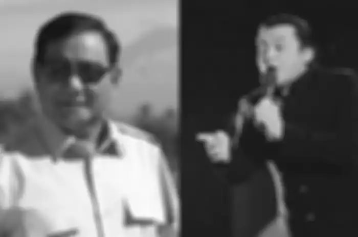 Menteri Pertahanan Prabowo Subianto dan Didi Kempot 