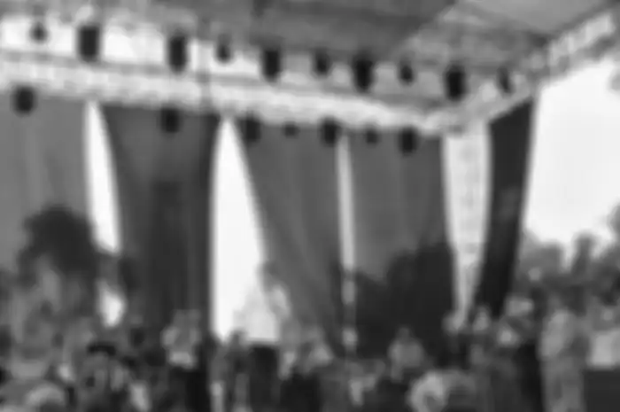 Rhoma Irama saat manggung di Bogor 