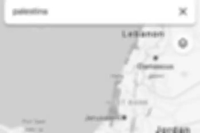 Palestina tak ada di peta online Google dan Apple