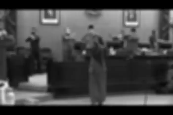 Tangkapan kamera video goyang pinguin di DPRD Sidoarjo.