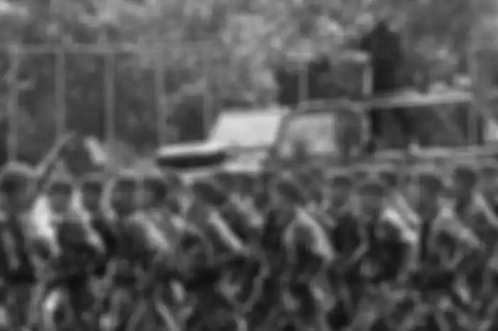 Para prajurit Kopassus Grup II Kandang Menjangan. 