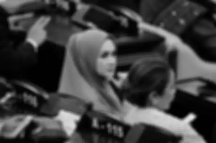 Anggota DPR RI Mulan Jameela hadir saat pelantikan Presiden dan Wakil Presiden RI di Gedung DPR/MPR, Jakarta, Minggu (20/10/2019).