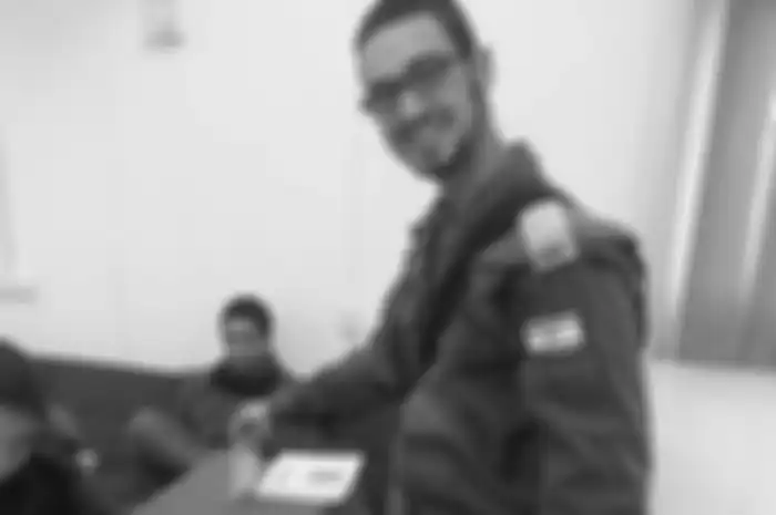 Joel Carmel selama pengabdiannya di Pasukan Pertahanan Israel sebagai letnan dua