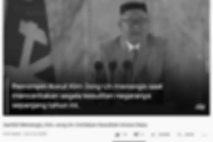 Pemimpin Korea Utara Kim Jong-Un menangis.