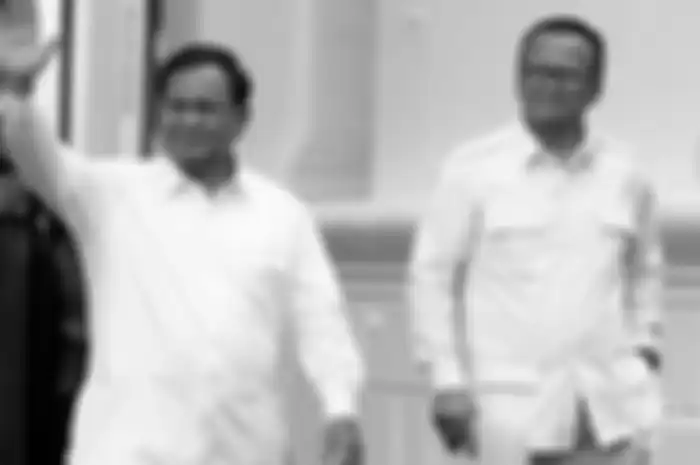 Prabowo Subianto dan Edhy Prabowo di Istana Kepresidenan 