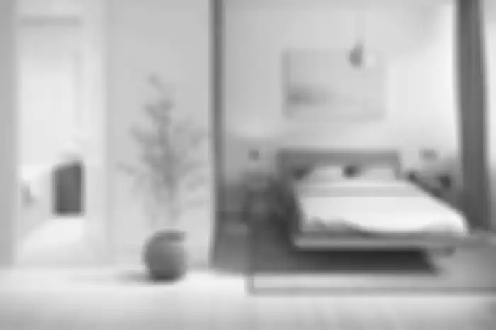 Kamar mandi di dalam kamar tidur.