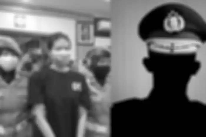 Pelaku sate beracun Nani Apriliani Nurjaman (kaus biru, kiri) disebut sudah menikah siri dengan Tomy, anggota polisi yang jadi target takjil sianida racikannya.
