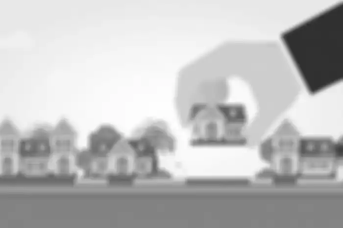 Ilustrasi rumah disita bank karena pembayaran cicilan KPR macet. 