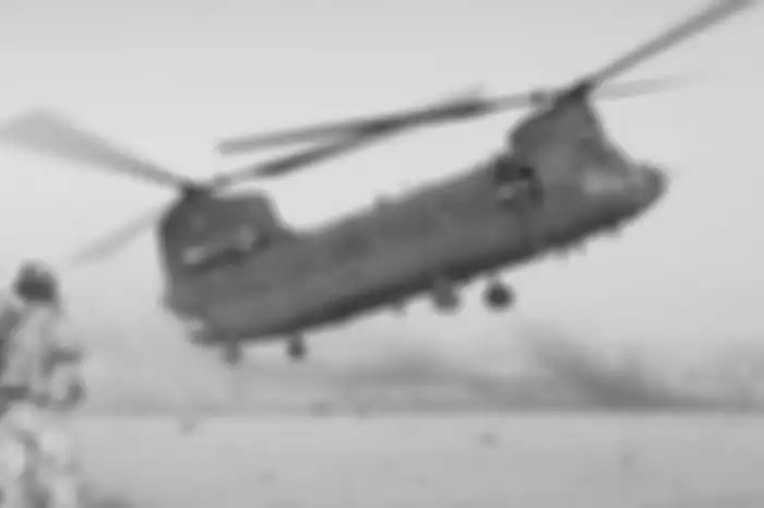 Helikopter Chinook yang bertugas di Afghanistan.
