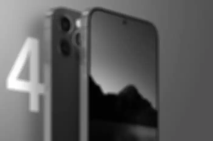 Ilustrasi layar punch-hole di iPhone 14 Pro