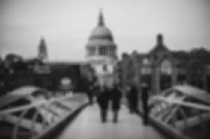 Pemandangan Katedral St.Paul di Kota London. 