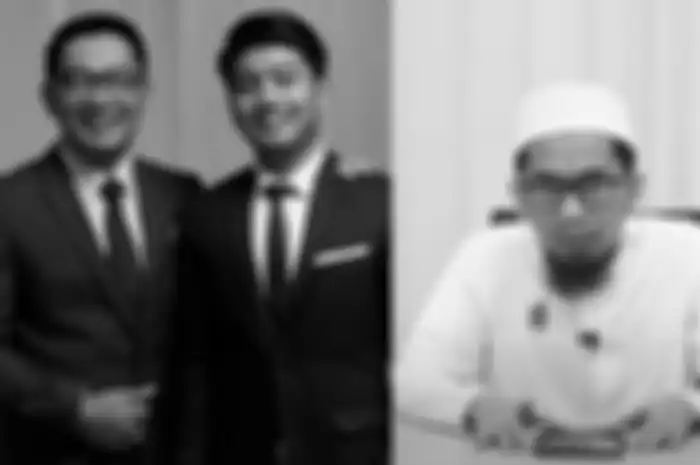 Kolase foto Eril, Ridwan Kamil dan Ustaz Adi Hidayat