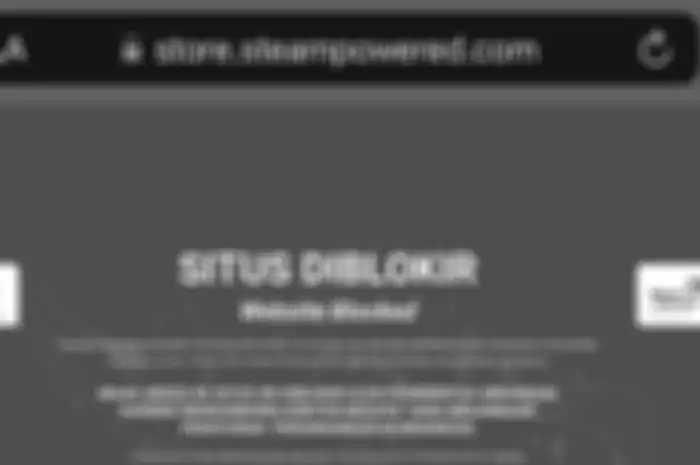 Tangkapan layar situs Steam yang diblokir Kominfo