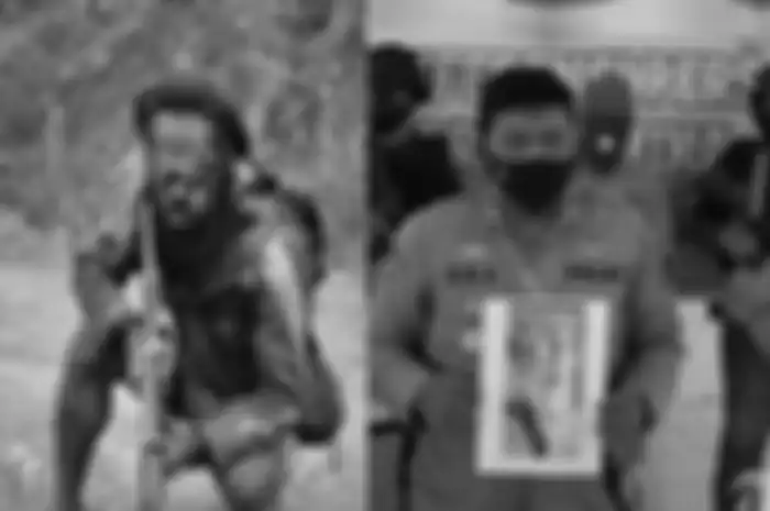 Undius Kogoya (kiri) dan Enos Tipigau (foto kanan), pentolan KKB Papua yang terlibat sejumlah kejahatan di Intan Jaya