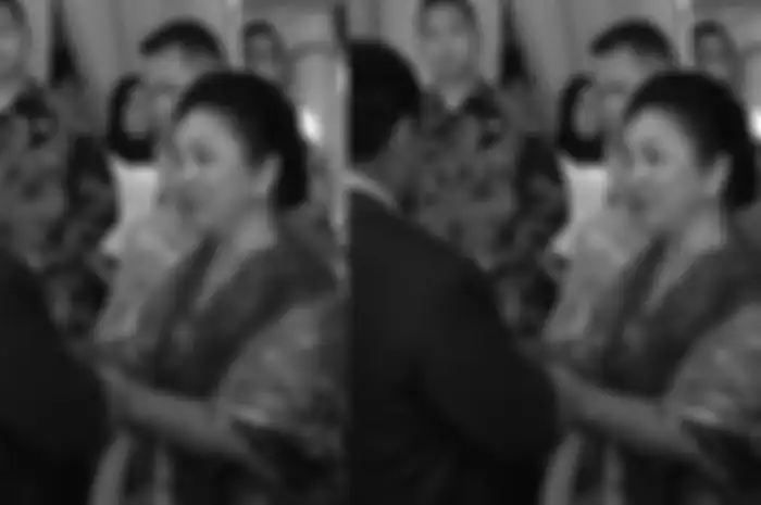 Prabowo Subianto bertemu Titiek Soeharto di acara pernikahan anak Menteri Pertanian, Minggu (3/3/2024). 