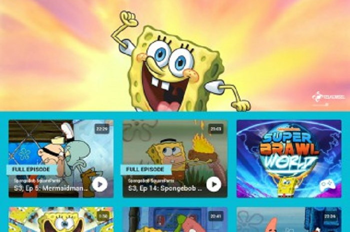 Konten Nickelodeon Play yang memiliki konten terkenal